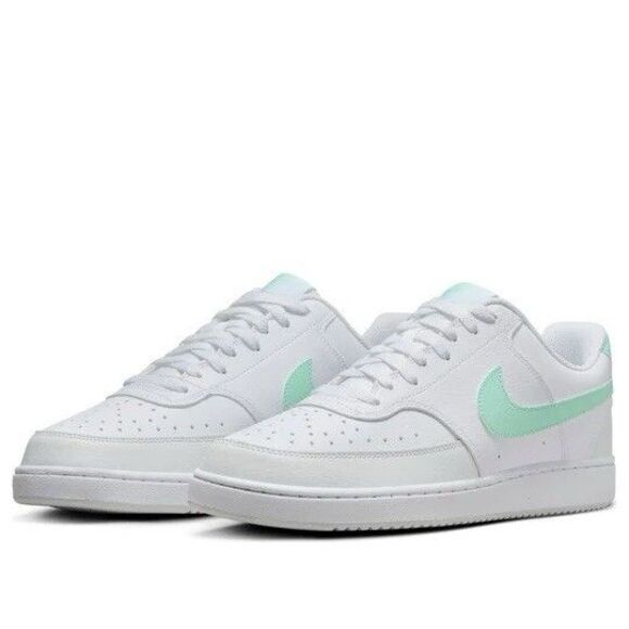 Size 14 Nike Court Vision Low Next Nature White Mint Foam Mens FZ4124-100